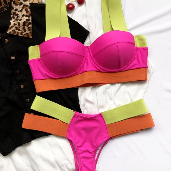 New 💕 2022 Bandage High Waist Women Bikini - Picture 4 of 4